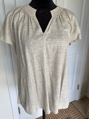 NWT Chicos Metallic Foil Tee - Size 2